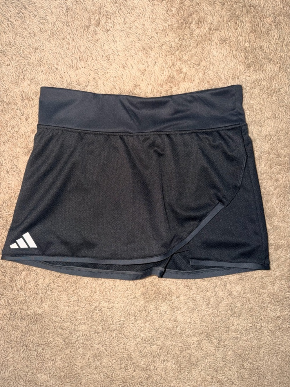 adidas Women’s Black Athletic Skirt with White Logo size Medium